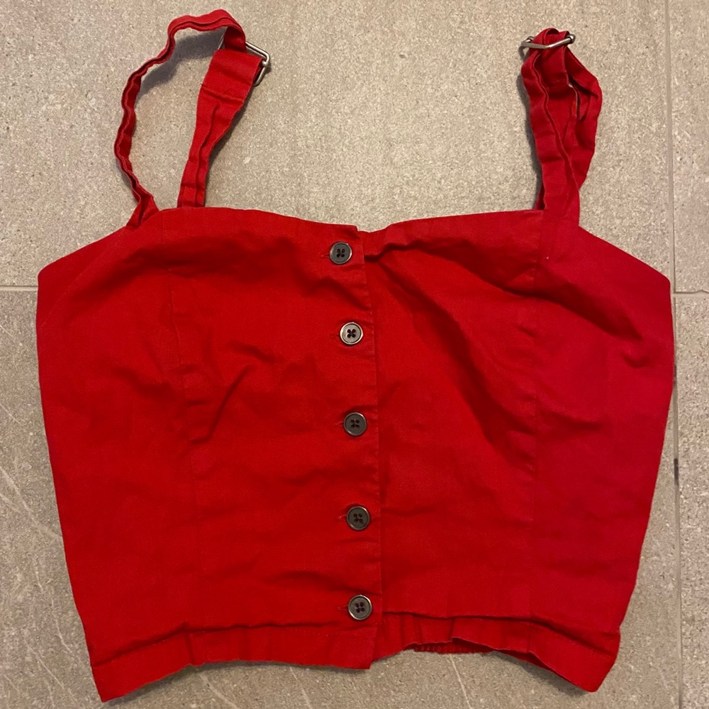 Red crop top Kendal & Kylie